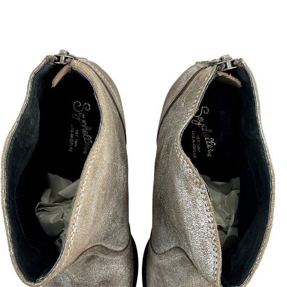 Seychelles Boots Womens Size 8 Brown Metallic Ankle bootie Leather - Picture 8 of 13